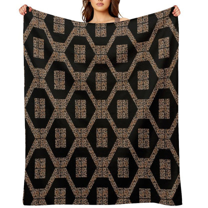 Decorative Geometric Design12 Versatility Throw Blanket