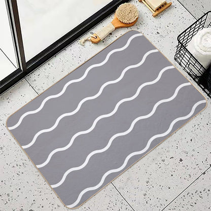 Wavy Lines  Versatile Bath Mat
