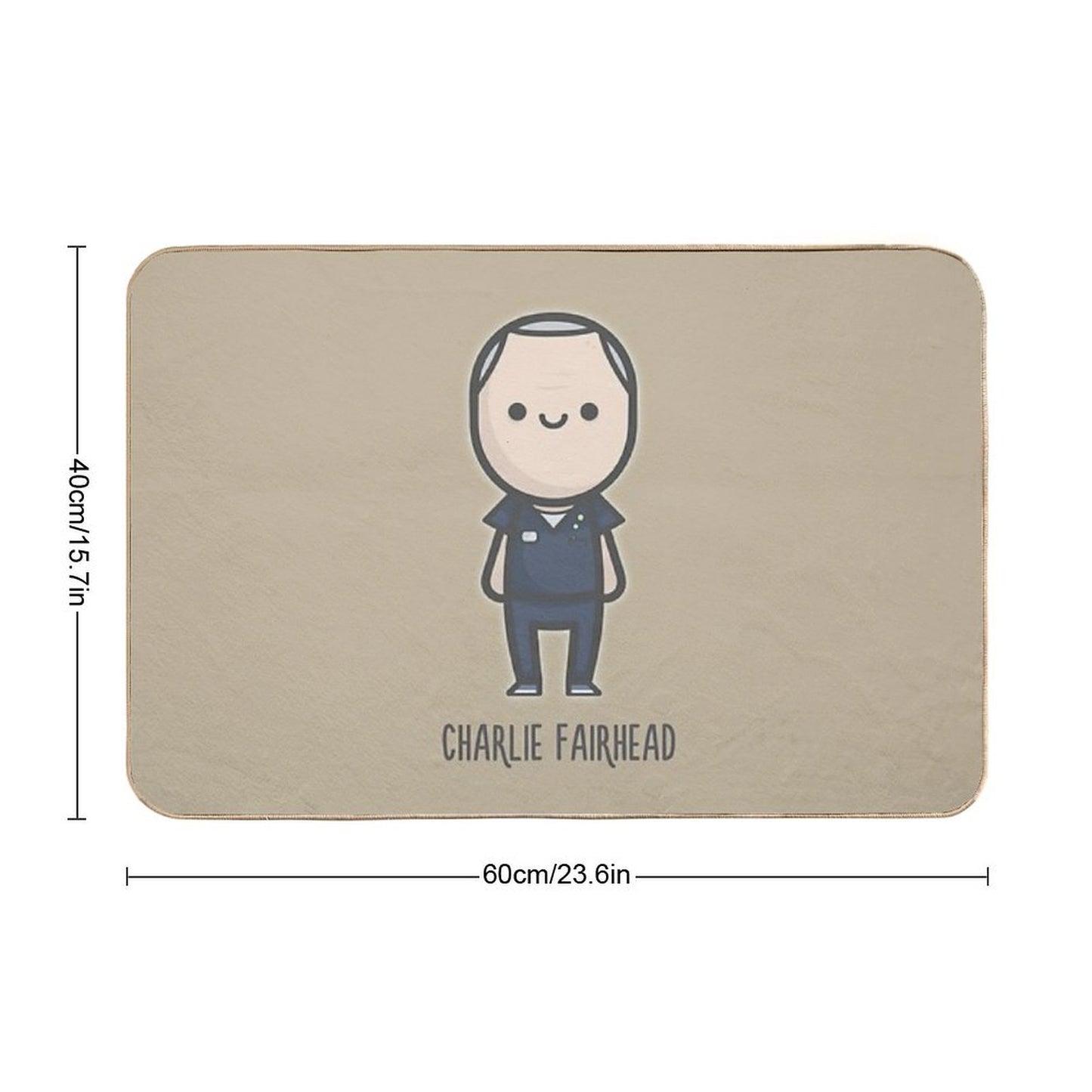 Charlie Fairhead  Anti-Trip Bath Mat