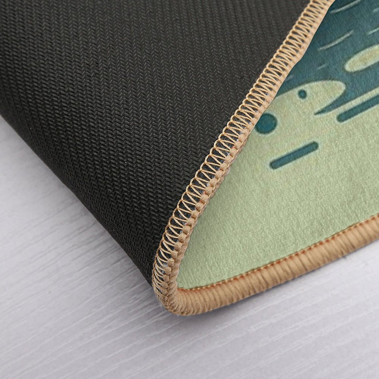 Cute Frog on A Journey Durable Bath Mat