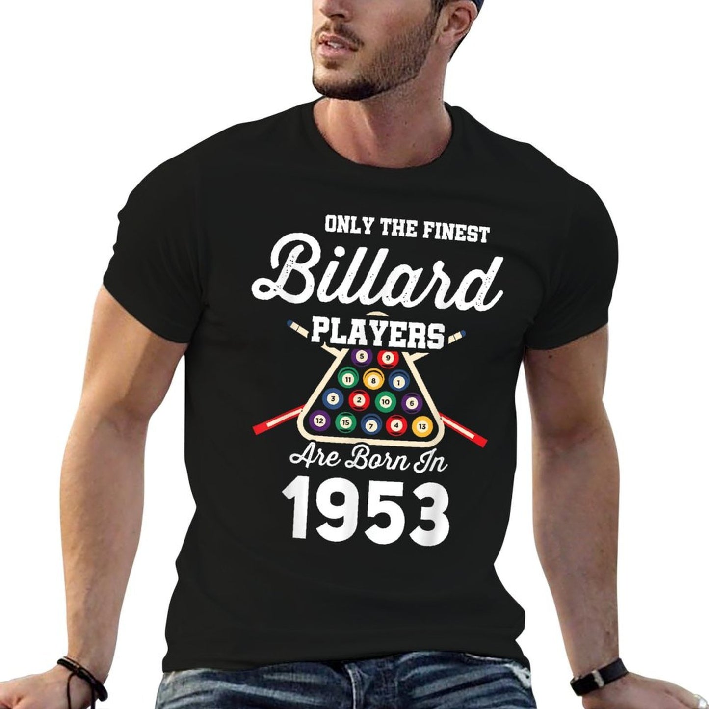 70 Year Old Pool Billiard Player 1953 70th Birthday  Tagless Design T-Shirt