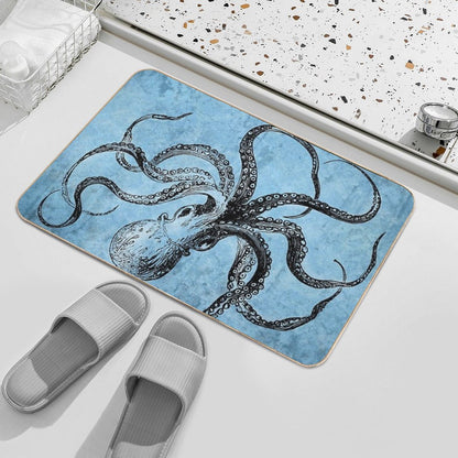 Vintage Octopus  Absorbent Bath Mat