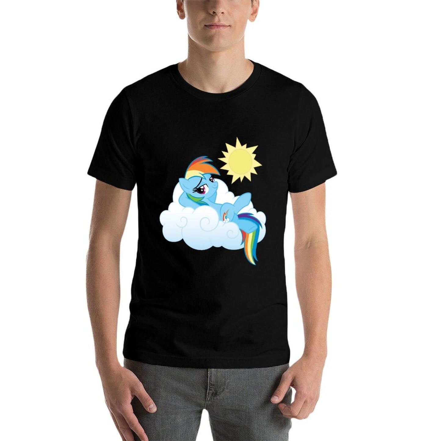 My Little Pony Rainbow Dash Fluffy Cloud  Odor-resistant T-Shirt
