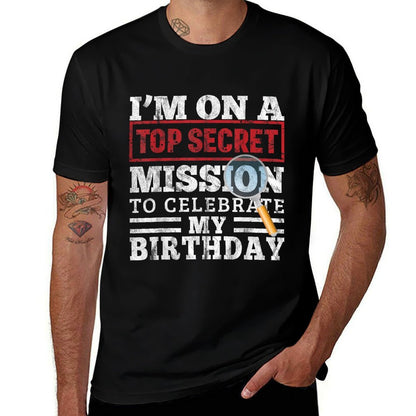 Spy Birthday Party Theme Top Secret Mission  Eco-friendly Material T-Shirt