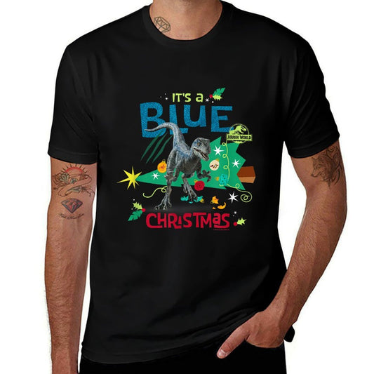 Jurassic World Blue Christmas With Blue The Raptor  Vintage-inspired T-Shirt