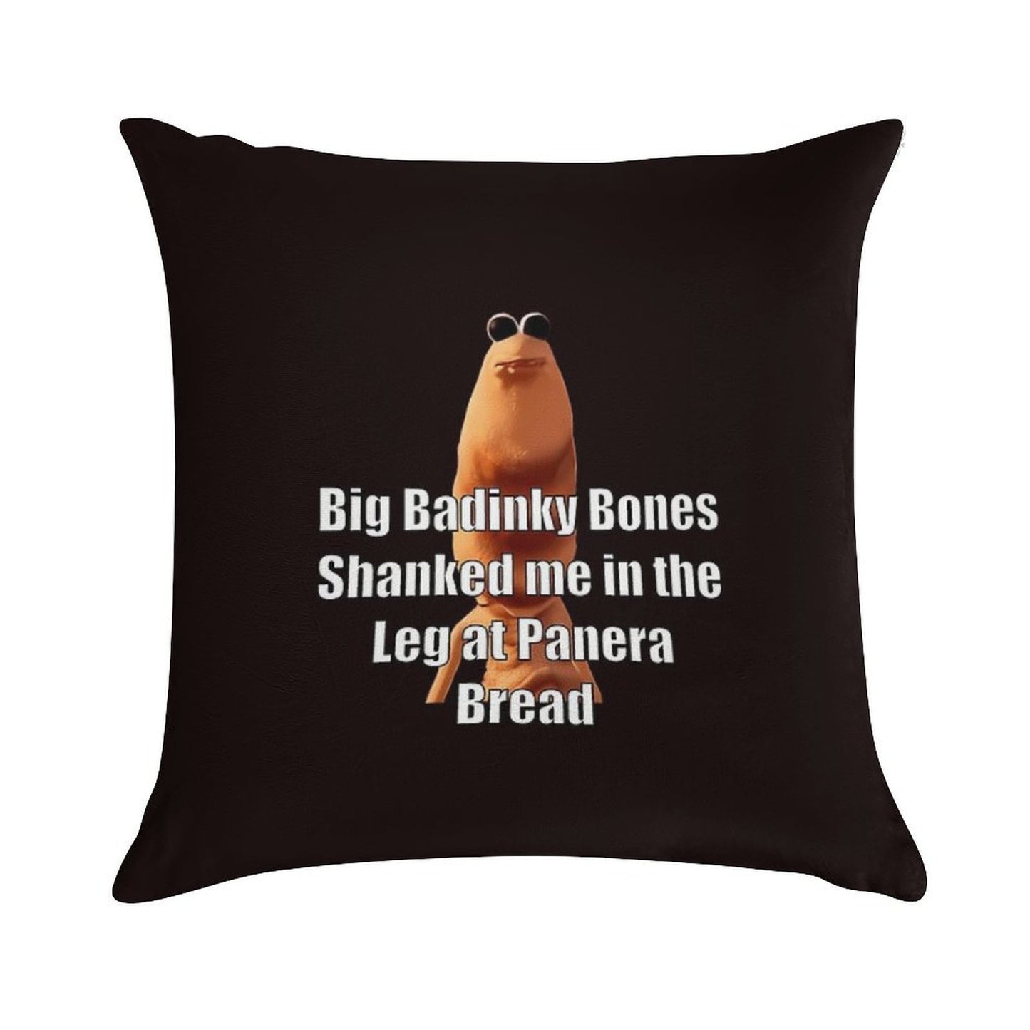 Marcus The Worm Big Badinky Bones Shanked Me Soft Decorative Cover Throw Pillow