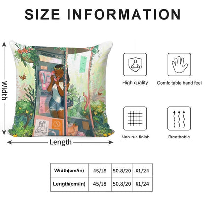 Phone Booth Soft Ultra-Soft Texture Throw Pillow