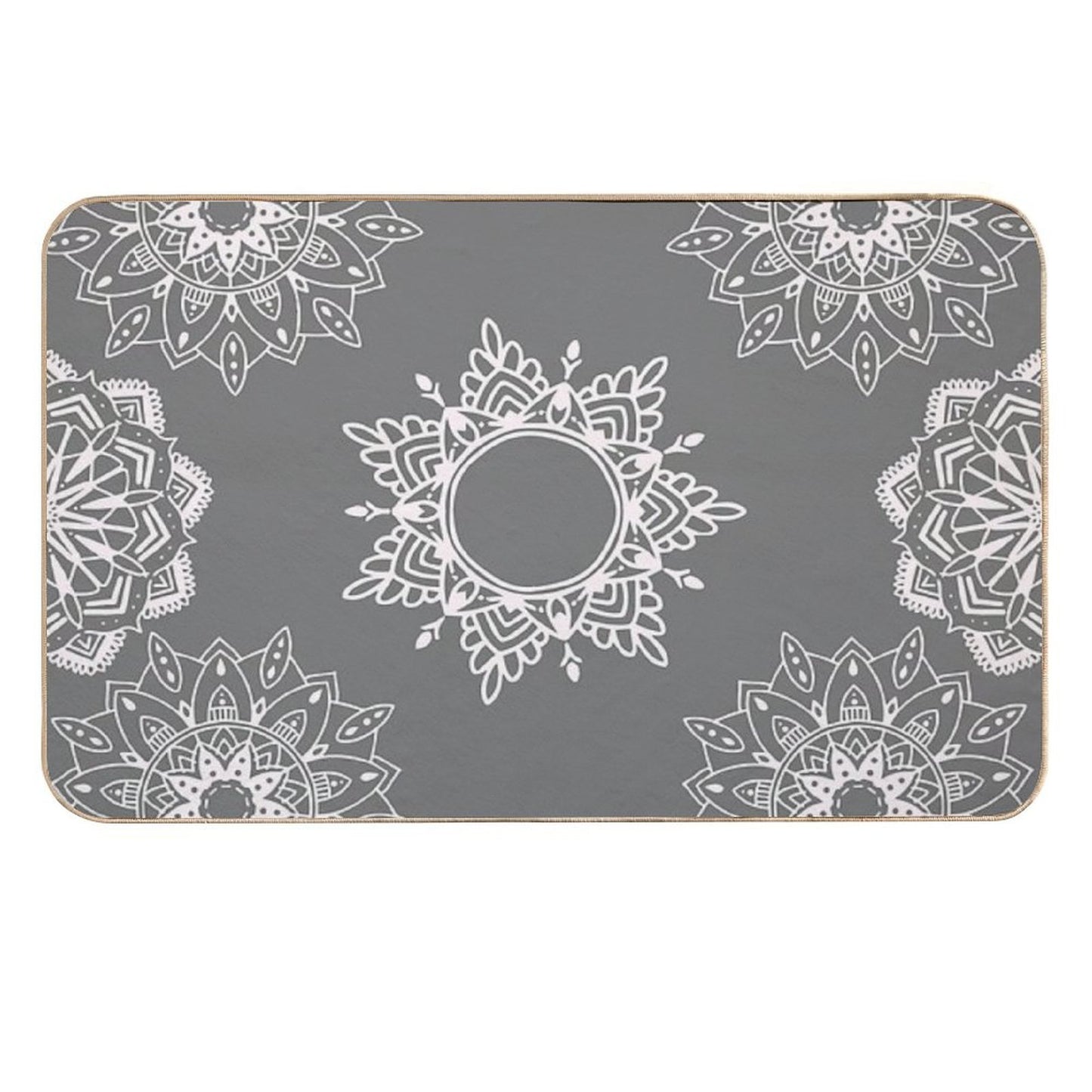 Peculiar Mandala Pattern  Non-Slip Bath Mat