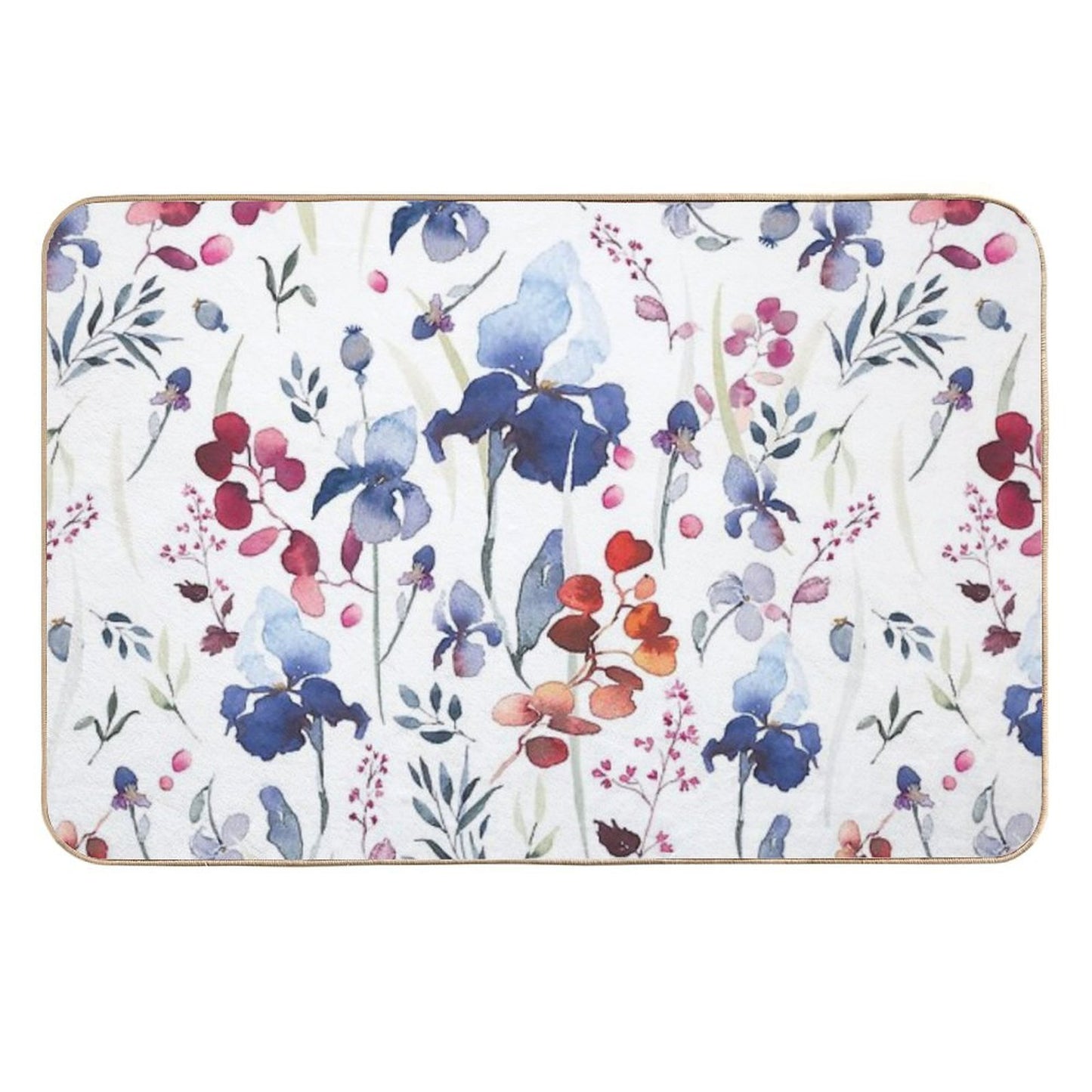 Irises Paradise  Non-Slip Bath Mat