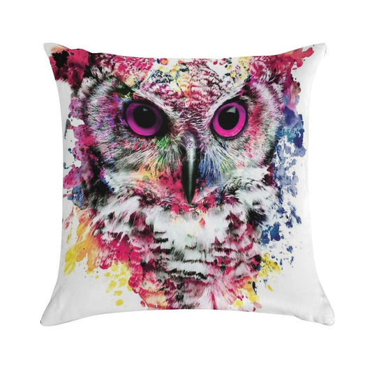 Owl Soft Decorative Cover Throw Pillow