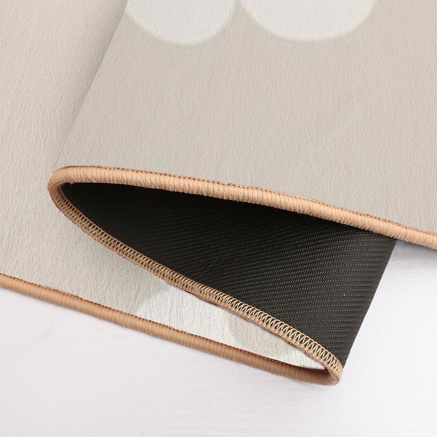 Chunky Retro Flowers - Sand  Multi-Purpose Bath Mat