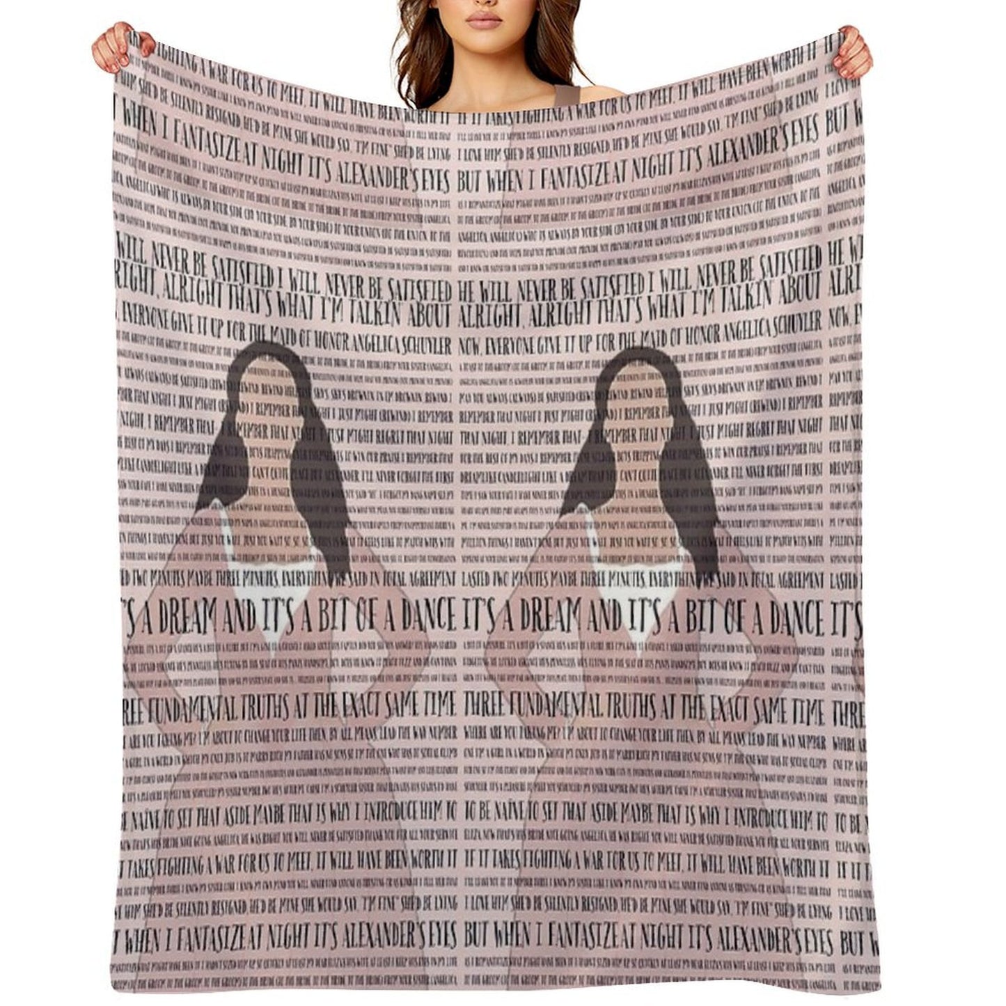 Satisfied Hamilton Musical Velvety-soft Throw Blanket