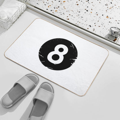 8 BALL BILLIARDS POOL EIGHT-BALL  Pet-Safe Bath Mat