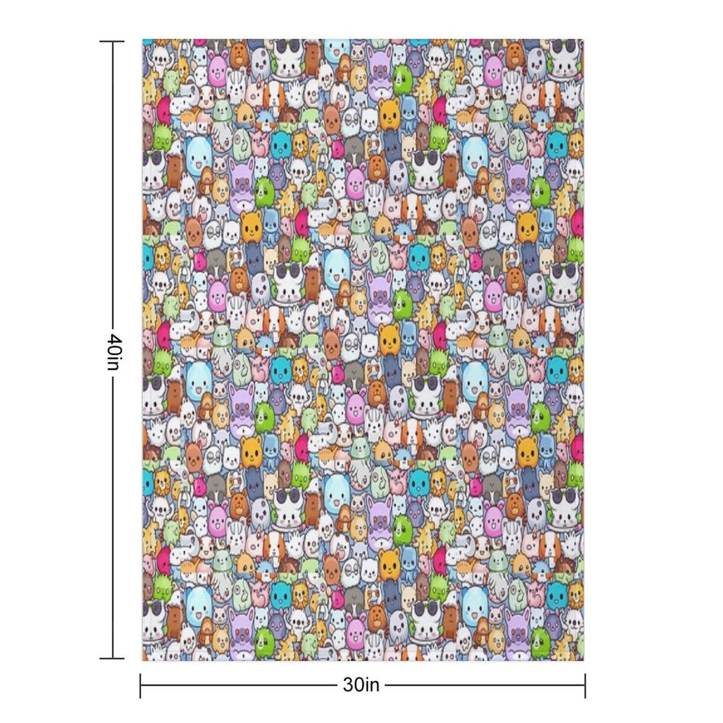 Lovely Kawaii Monsters Plush Throw Blanket