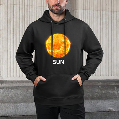Solar System Planet Sun Outer Space Medium-Weight Fabric Hoodie