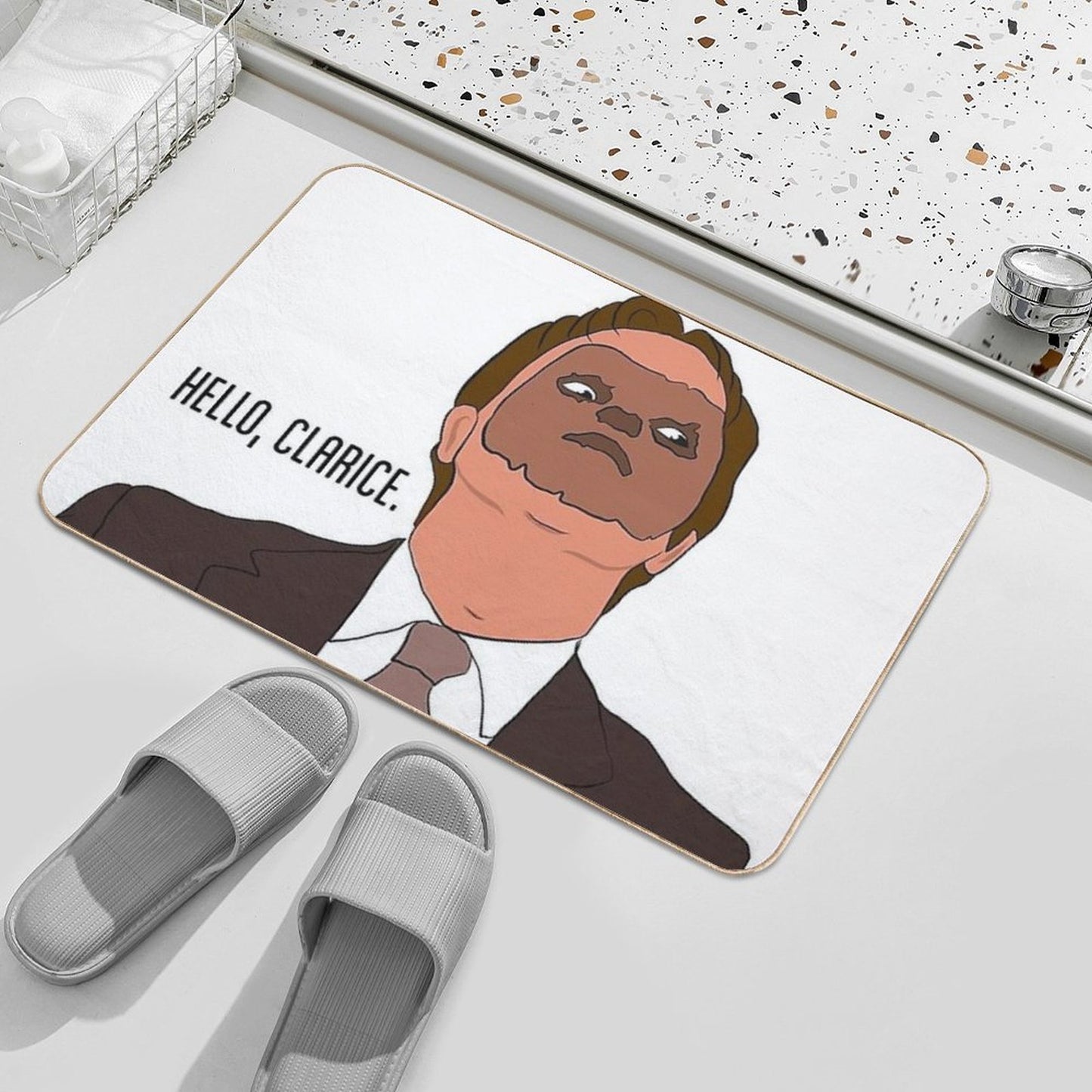 Hello Clarice  Stain-Proof Bath Mat