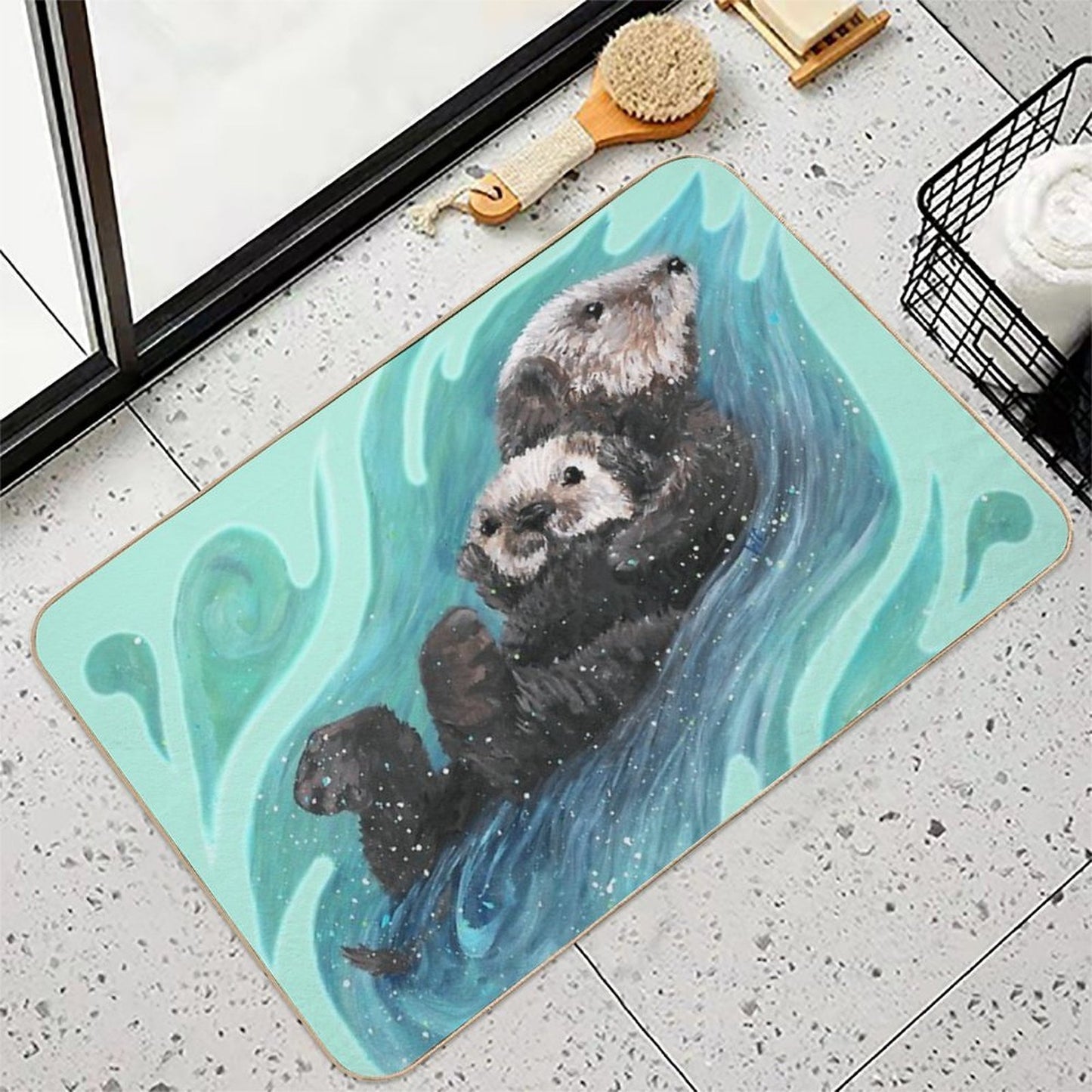 Sea Otter  Fade-Resistant Bath Mat