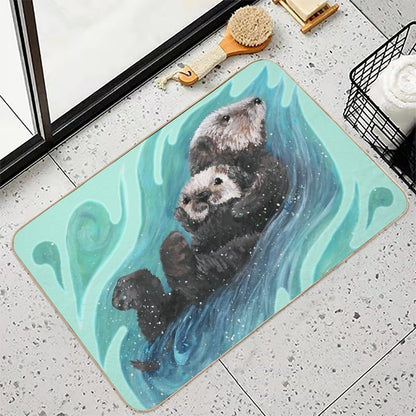 Sea Otter  Fade-Resistant Bath Mat
