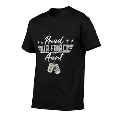 Proud Air Force Aunt Military US Air Force Family Matching  Quick-drying T-Shirt