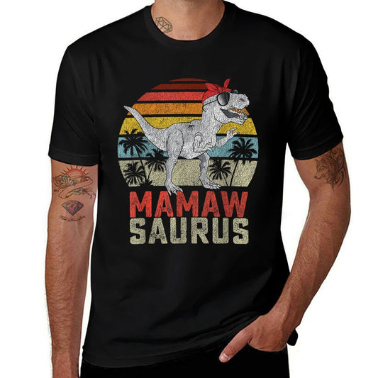Mamawsaurus T Rex Dinosaur Mamaw Saurus Family Matching  Tagless Design T-Shirt