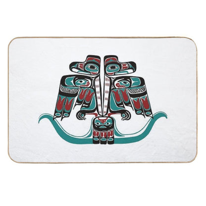 Northwest Native Art Haida Tlingit Thunderbird  Absorbent Bath Mat