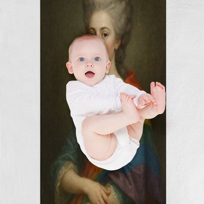 The Pride Aristocrat Draped in Defiance Easy Care Throw Blanket