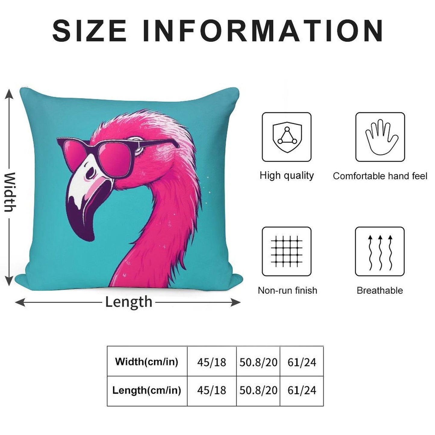 Hot Pink Flamingo Soft Home Decor Throw Pillow