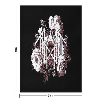 Official Merchandise Sleep Token - Her Heart Blooms Beneath A Crimson Rose Velvety-soft Throw Blanket