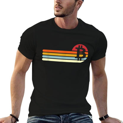 Vintage Retro Bitcoin  Tagless Design T-Shirt