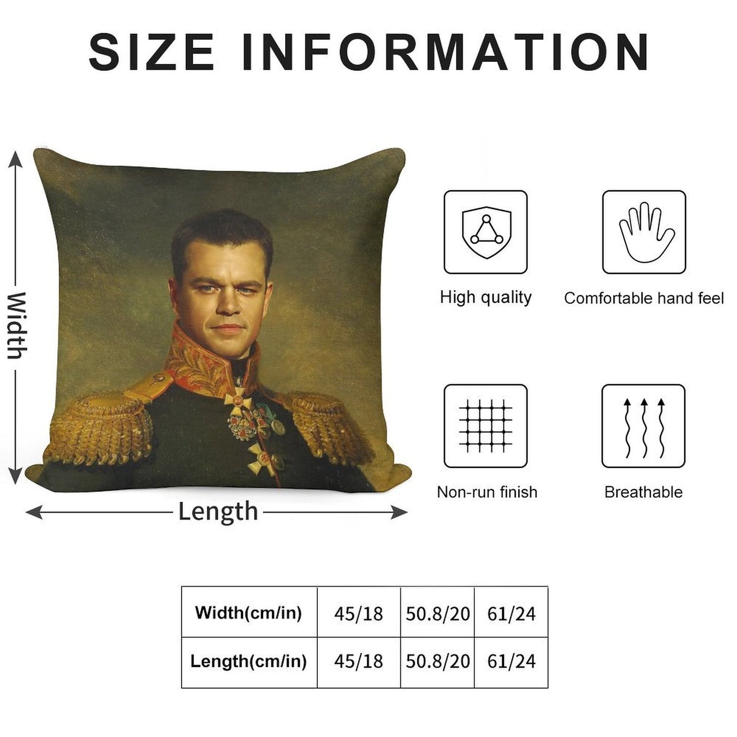Matt Damon - Replaceface Soft Anti-Pilling Throw Pillow