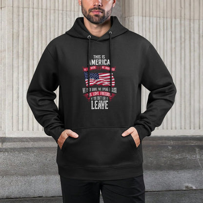 This Is America If You Dont Like It Leave Moisture-Wicking Hoodie