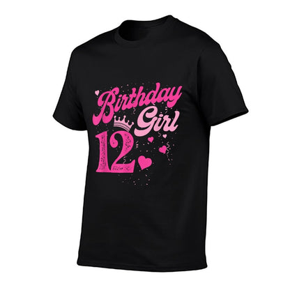 12th Birthday Girl Crown 12 Years Old Bday  Moisture-wicking T-Shirt
