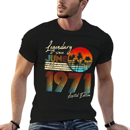 Legendary Since Bday June 1971 Vintage 50Th Birthday  Versatile T-Shirt