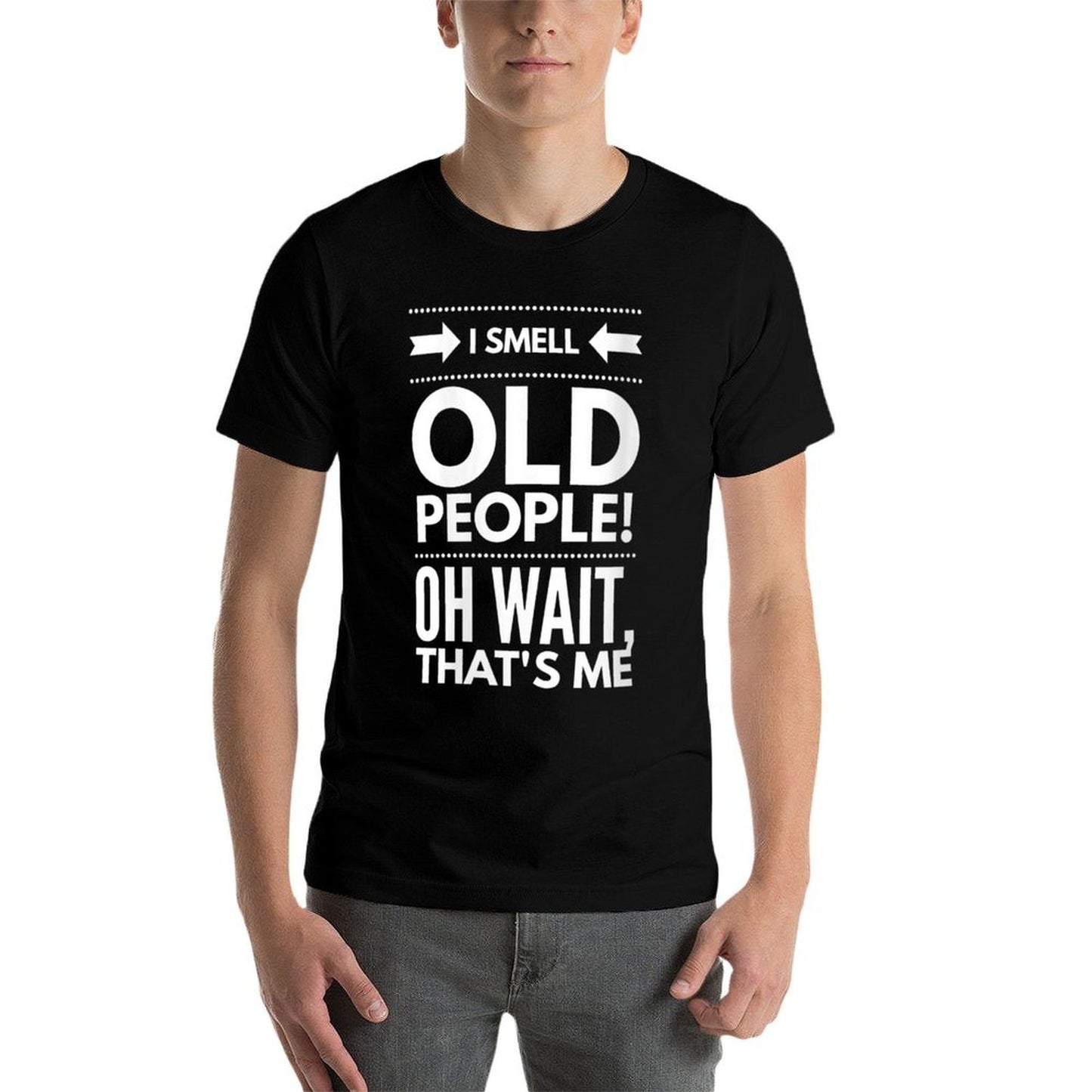 Womens I Smell Old People Fifty 50th Birthday Gag Joke Father Gift  Vintage-inspired T-Shirt