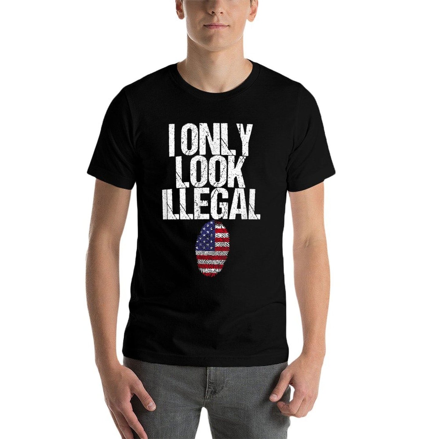 I Only Look Illegal  Tagless Design T-Shirt