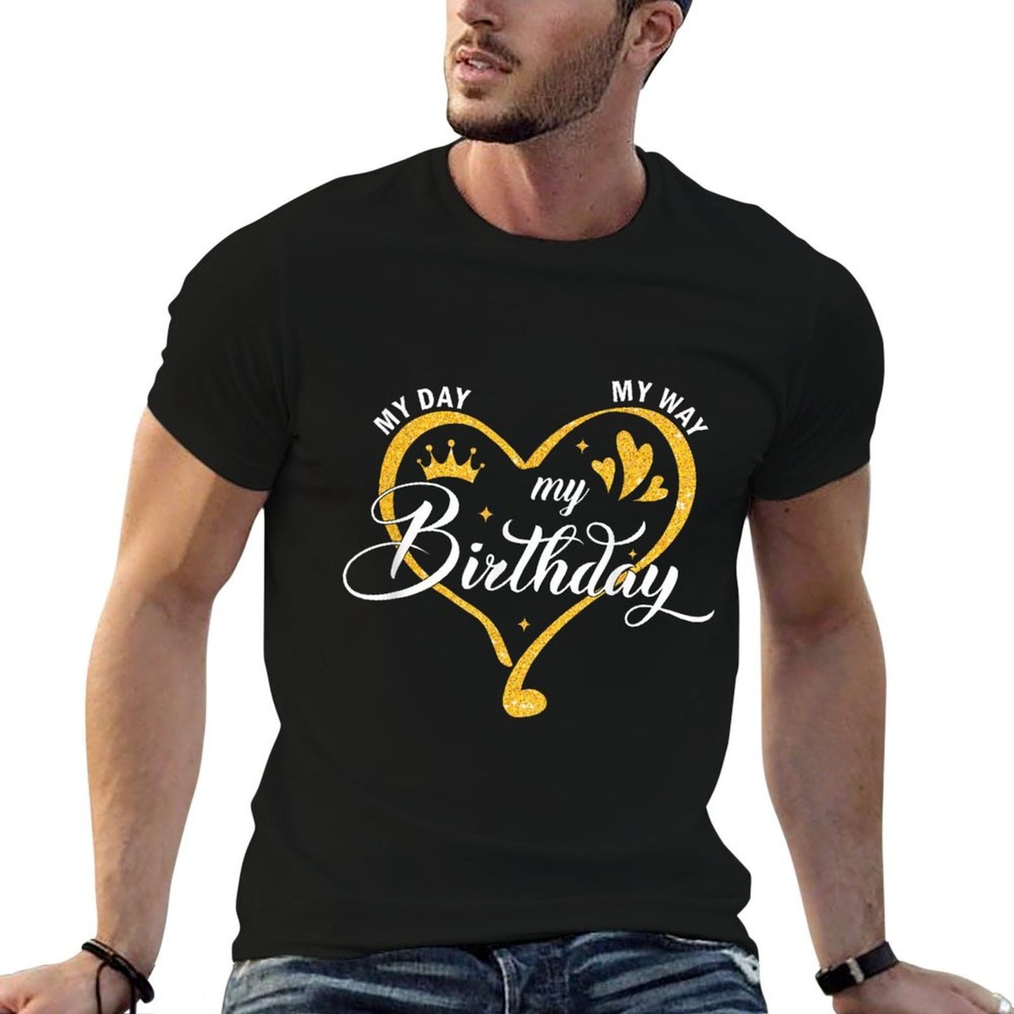 My Day My Way My Birthday Its My Birthday For Women Girls  Rolled Sleeves T-Shirt