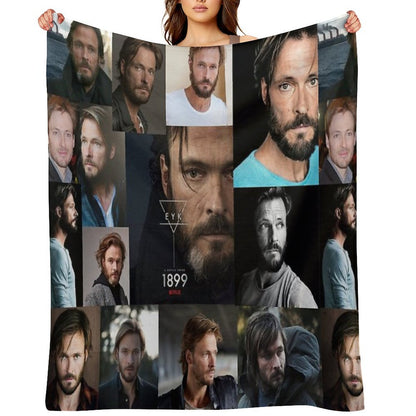 Andreas Pietschmann Collage Design Multi-functional Throw Blanket