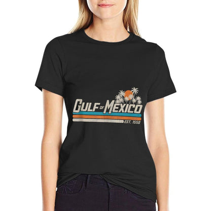Gulf of Mexico Always & Forever Vintage Sunset Political  Eco-friendly Material T-Shirt