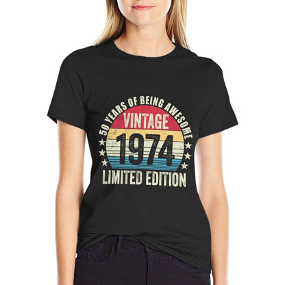 Vintage 1974 50th Birthday Limited Edition 50th Birthday  Lightweight T-Shirt