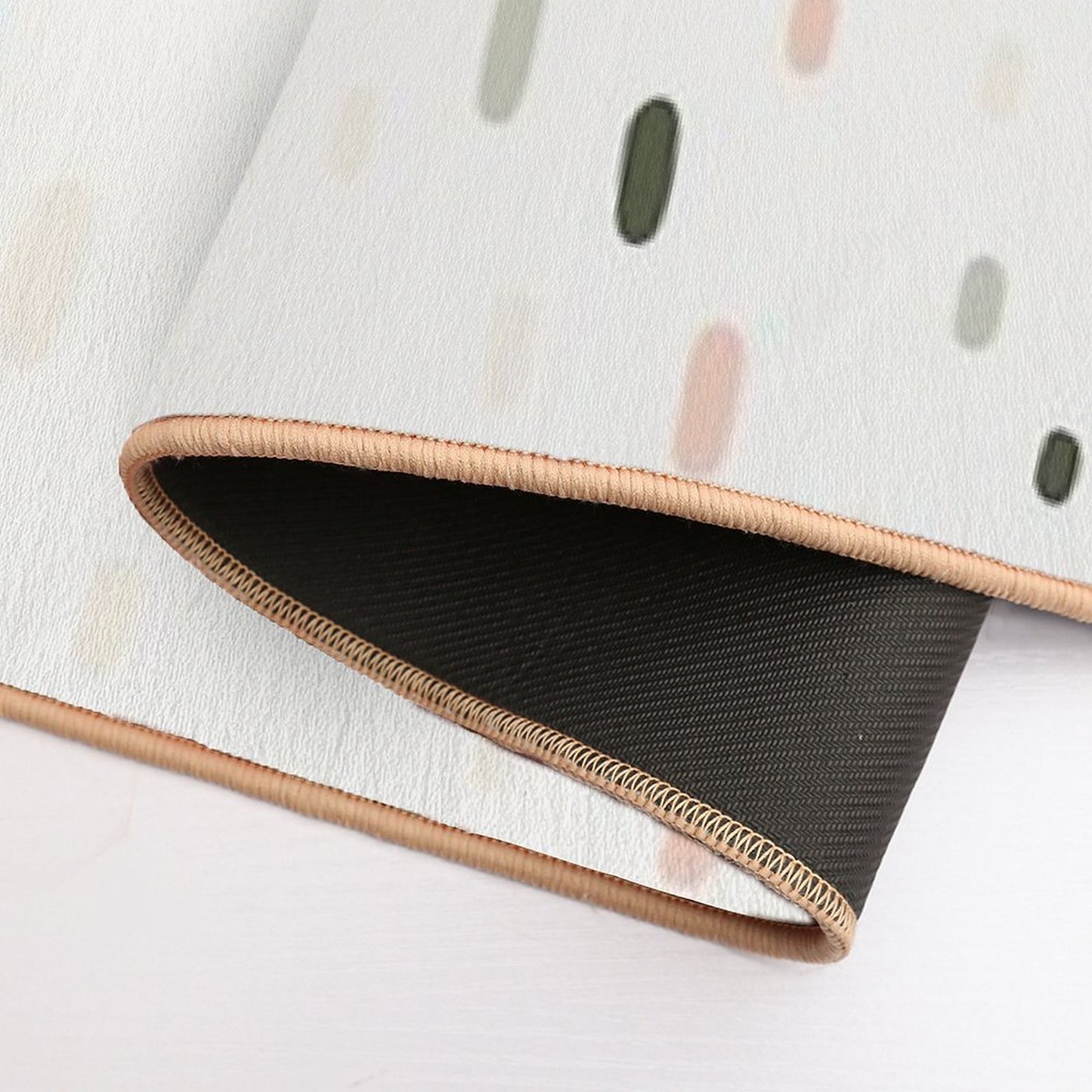 Boho Style Dots Set Icon Seamless Pattern  Dirt-Trapping Bath Mat