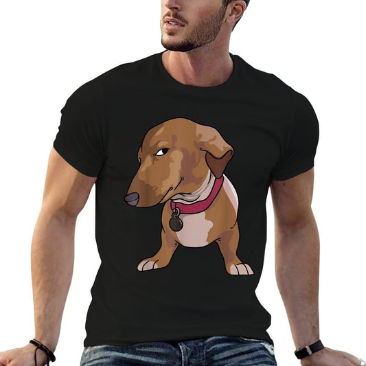 Side Eye Dog Meme Funny Dog Giving Side Eye  Graphic-printed T-Shirt