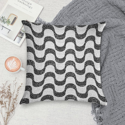 The Magic of Copacabana Sidewalk Theme Soft Warmth Comfort Throw Pillow