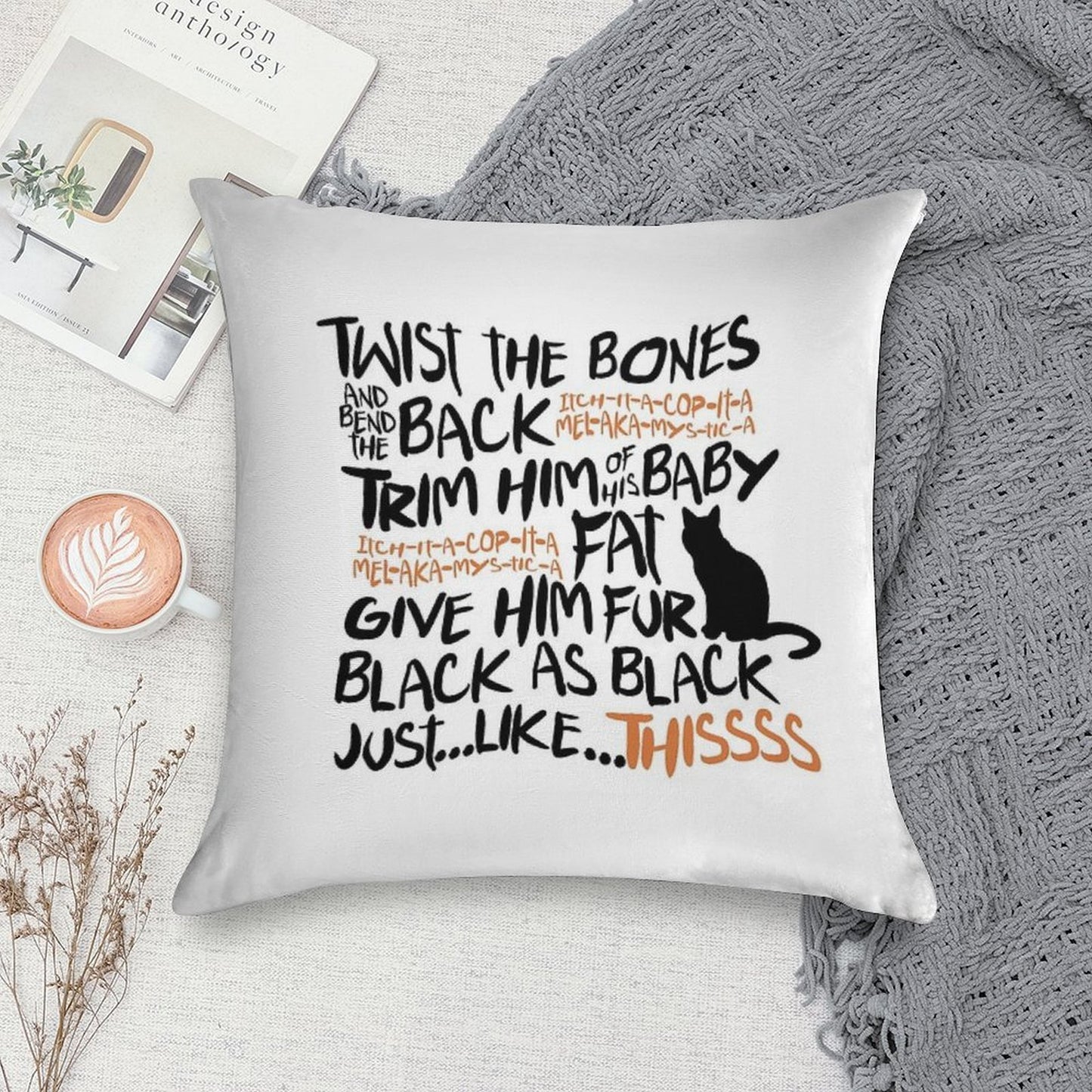 Binx Spell Soft Durable Construction Throw Pillow