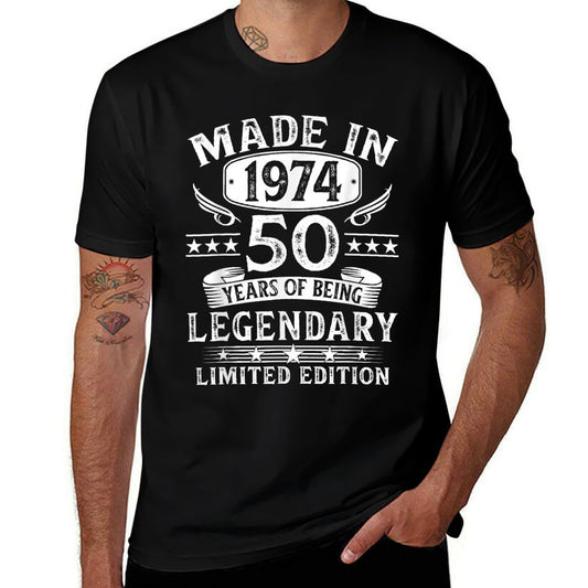50 Year Old Gifts Made In 1974 Limited Edition 50th Birthday  Graphic-printed T-Shirt