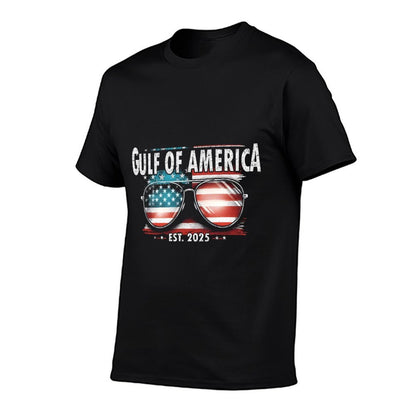 Gulf Of USA America, US Retro Gulf Of USA America Est 2025 Summer-ready Fabric T-Shirt