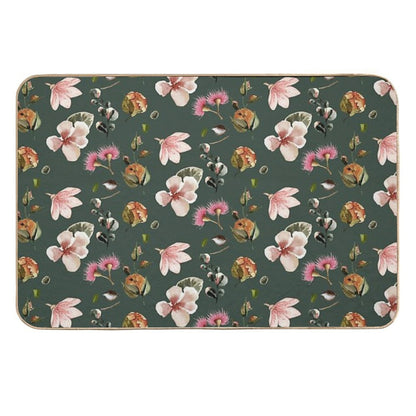 Vintage Floral Pattern  Dirt-Trapping Bath Mat