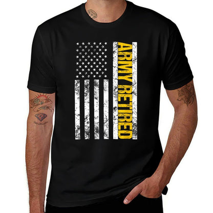 Army Retired Gift Military U.S. Army Retirement  Stretchy T-Shirt