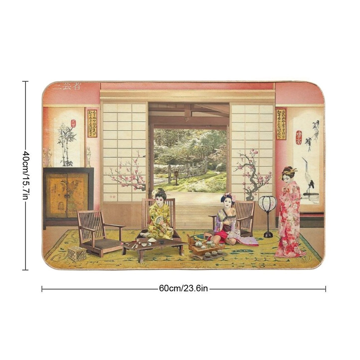 Three Geishas  Versatile Bath Mat