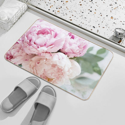 Peach  Absorbent Bath Mat