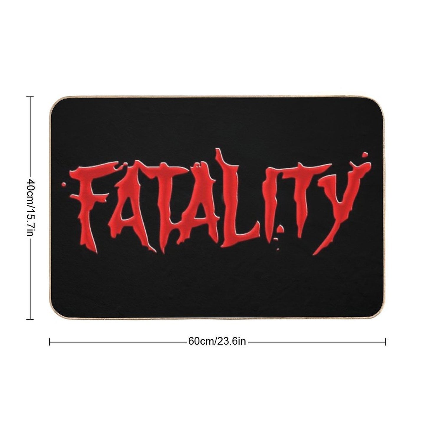 Mortal Kombat FATALITY  Dirt-Trapping Bath Mat